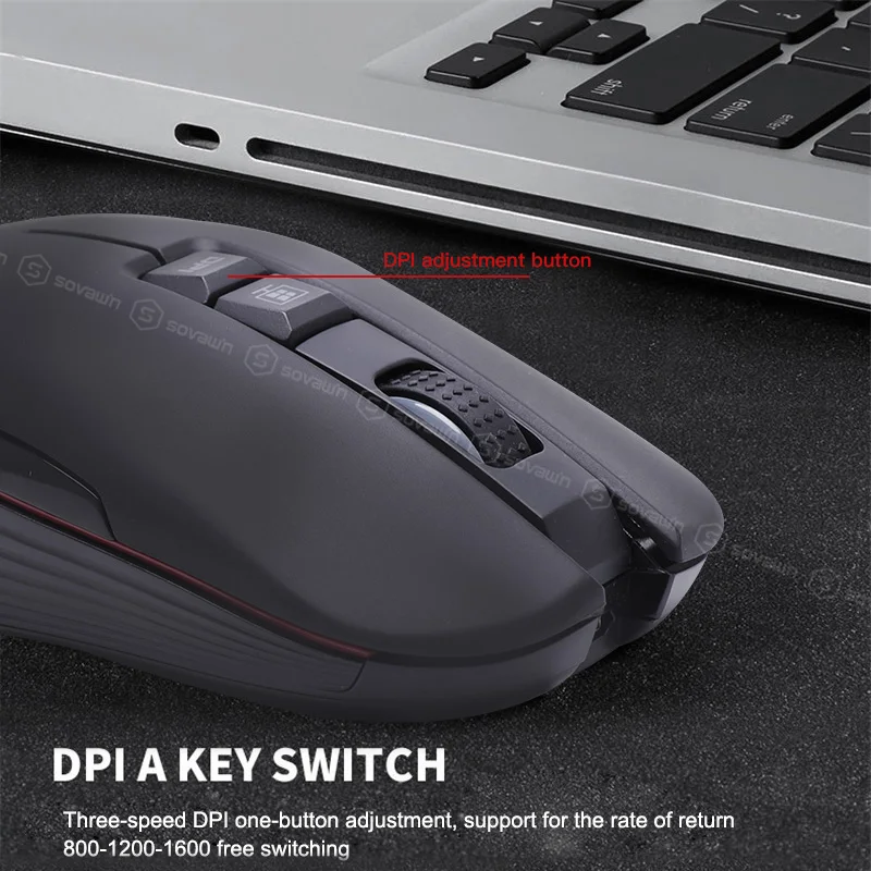 M600 мышь беспроводная Бесшумная перезаряжаемая USB 2 4G игровая RGB Профессиональный