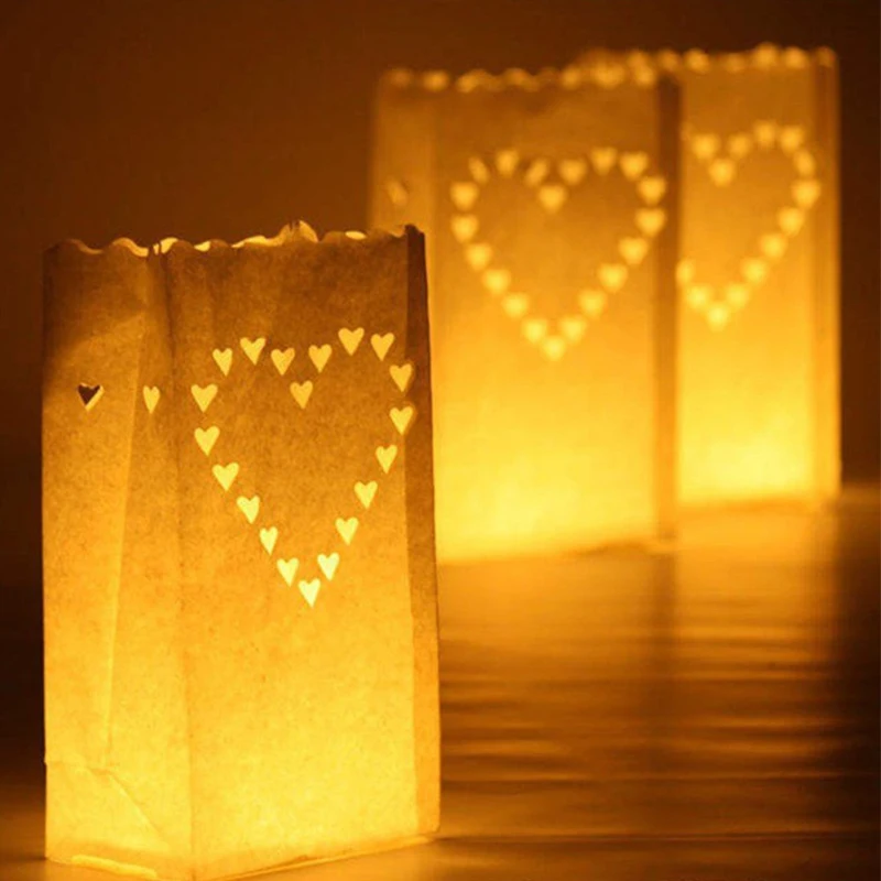 10 шт. бумажный подсвечник в виде звезды и Луны|Аксессуары для свечей| |