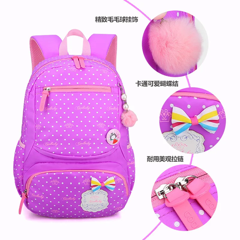 School Kids Bags Children school backpacks Waterproof Nylon girls princess schoolbags Printing Backpacks kids Book Bag Mochila