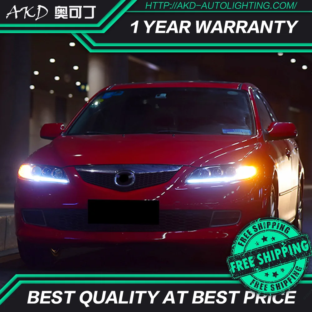 АКД автомобильного тюнинга фара для Mazda 6 2004-2015 светодиодные фары DRL