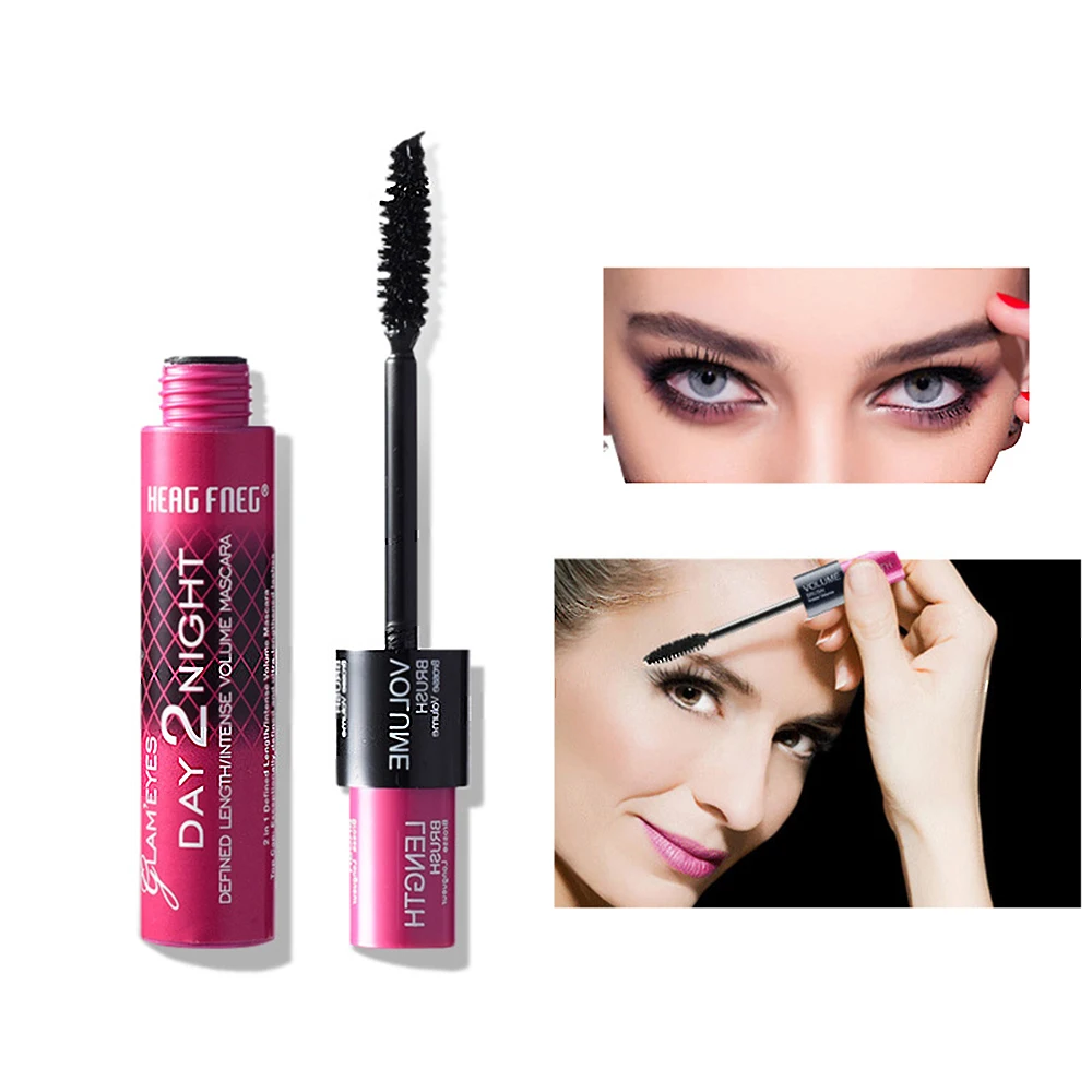 

Mascara Women Mascara Silk Fiber Eyelash Extension Waterproof Sweatproof Thick Non-Smudge Curling Combo Brush Makeup Cosmetics