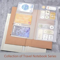kraftclothpvc file card pack notebook filler traveler notebook storage bag for journal inner refill office school stionery