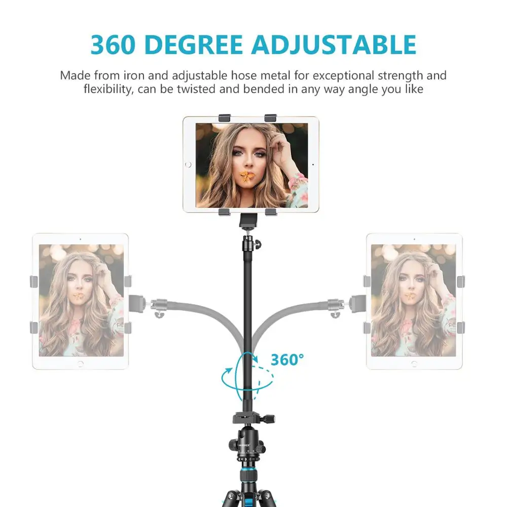 Neewer 360 градусов регулируемый штатив гусиная шея адаптер Штатив связь для
