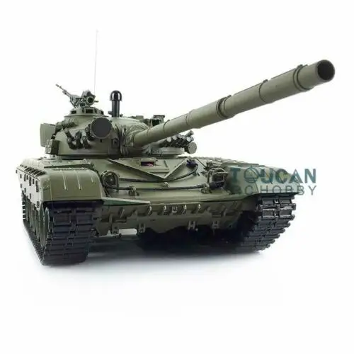 Henglong 1/16 6,0 пластик Россия T72 RTR rc Танк 3939 с 360 башенкой красные глаза TH15064
