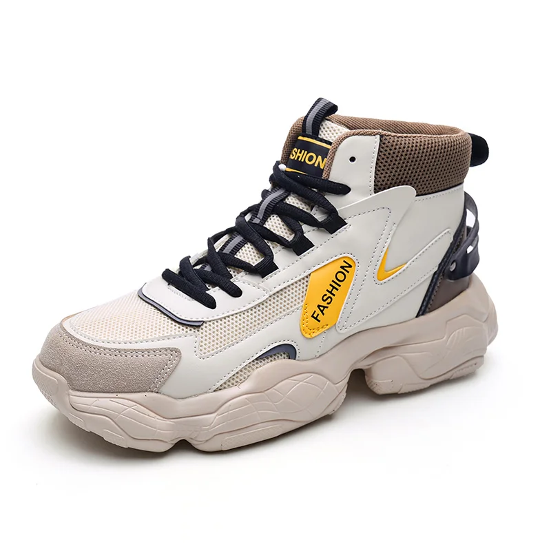 

Men's Running Shoes,High Sneaker,Popcorn Bottom Sport Shoes,Size 39-44