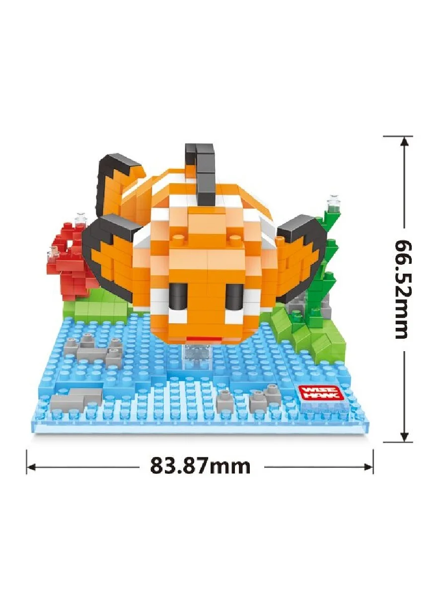 Конструктор Wisehawk рыбка Немо 409 деталей NO. 2422 Finding Nemo mini blocks | Игрушки и хобби