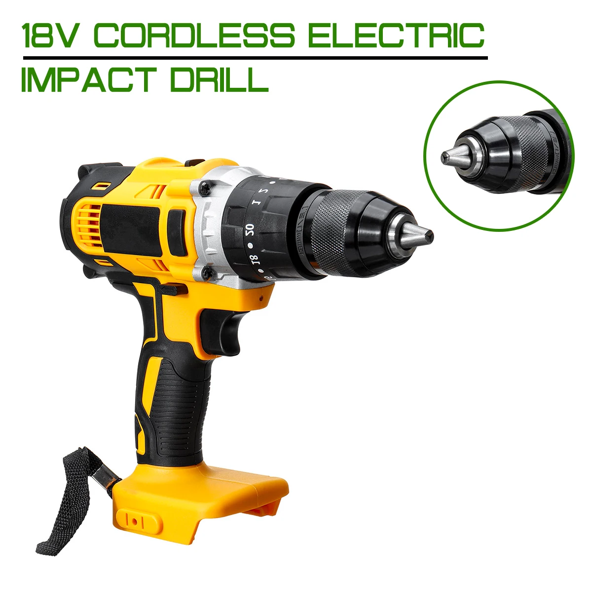 

18 в Беспроводная электрическая Ударная дрель 3 в 1 перезаряжаемая 13 мм электрическая отвертка дрель для 18В батареи Makita