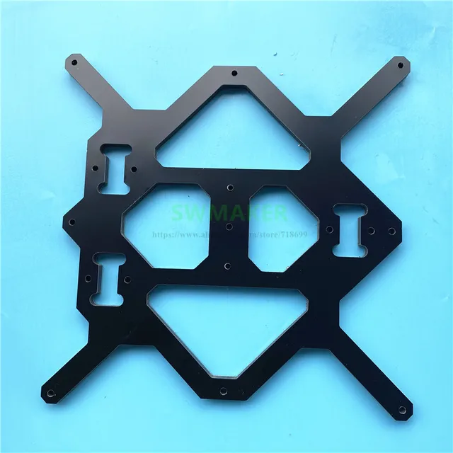 ホットセール mini MK3 i3 Prusa Black 6mm Y composite Aluminium thick スノーボード
