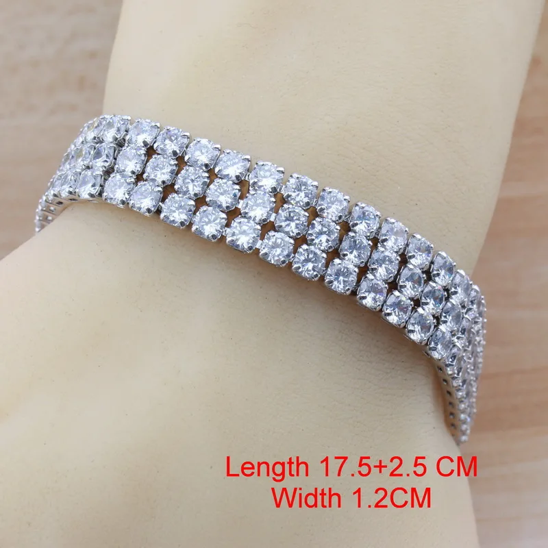 Австрийский натуральный белый камень CZ серебряный цвет женские свадебные