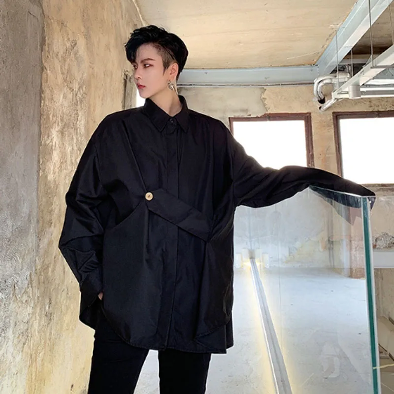 Женская винтажная одежда Botas homens de Manga Comprida Projeto Solta Casuais Camisa Masculina Do Vintage Da Moda Festa Roupas