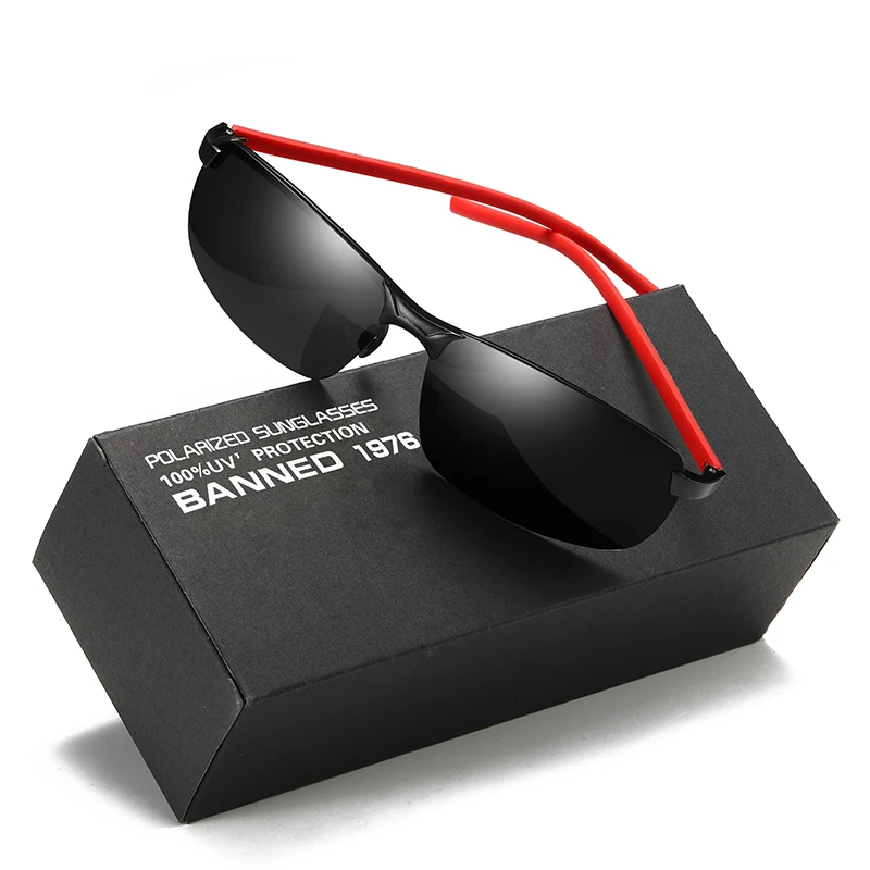 Очки солнцезащитные Мужские поляризационные в углеродной оправе аксессуары для