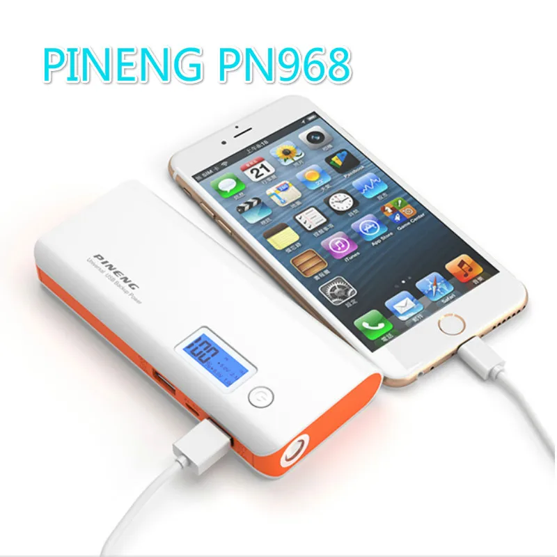 Power Bank PINENG PN-968 Metal 10000mah External Battery Dual USB Charger for all types phone | Мобильные телефоны и