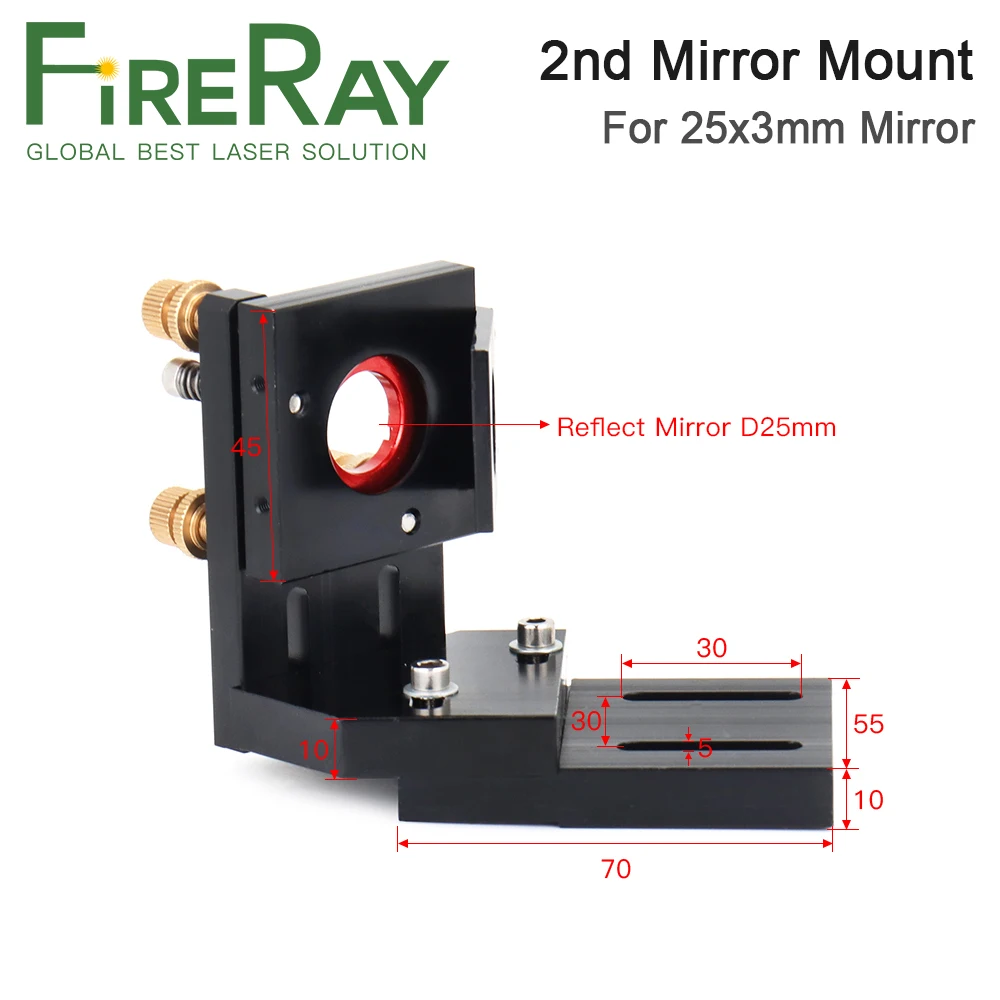 

FireRay E Series CO2 Laser Head Set + 1Pcs Focus Lens + 3Pcs Si / Mo Mirrors for Co2 Laser Engraver Cutting Machine Parts
