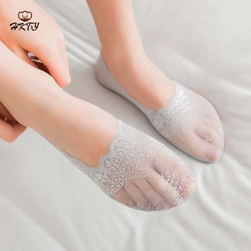 1 пара модные женские туфли для девочек летние Носки Стиль кружевное платье с