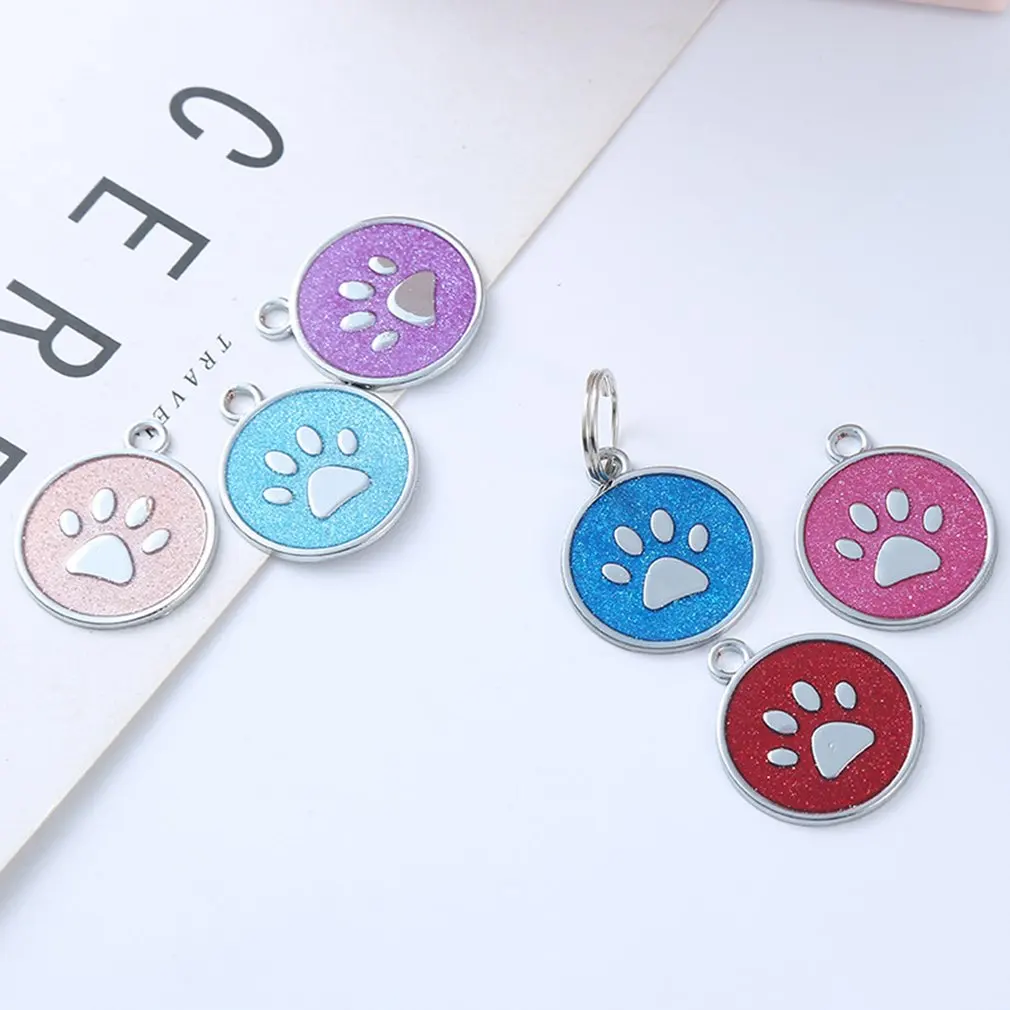 Блестящая визитная карточка в форме следа из нержавеющей стали собачья бирка