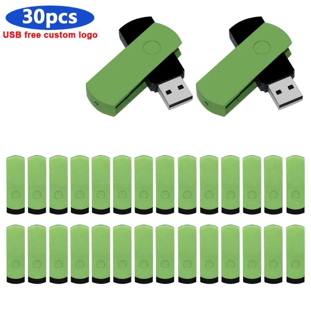 waterproof Flash Drive bulk metal Pendrive 32GB 64GB usb2.0 Memory Stick 8GB cle16GB 128gb 30pcs/lot Pen Drive gift custom logo