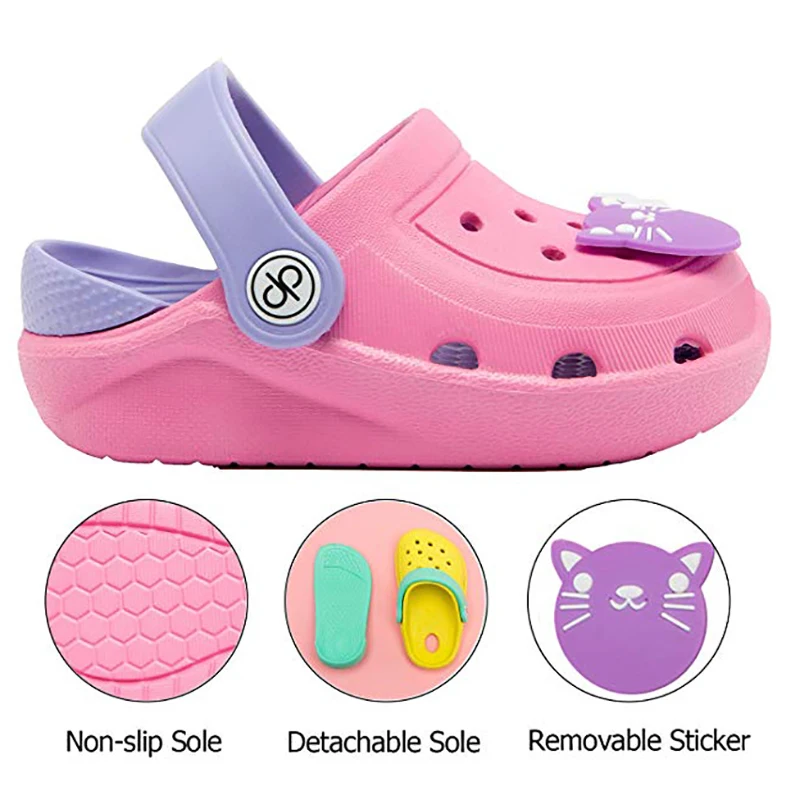 Кроксы детские Детская садовая обувь Сандалии Сабо летние Пляжная Мягкая