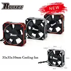 Алюминиевый охлаждающий вентилятор SURPASS HOBBY Rocket 3510, 35 мм, 8,5 В21000 об.мин., для радиоуправляемого автомобиля 110 112 18, сенсорный Бесколлекторный двигатель