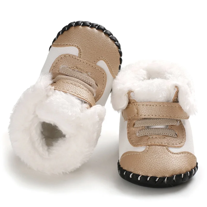 

Baby Winter Warm Anti-Slip Boots Kids Boy Girl Casual Sneakers Toddler Kids Soft Soled First Walkers Shoes 0-18M