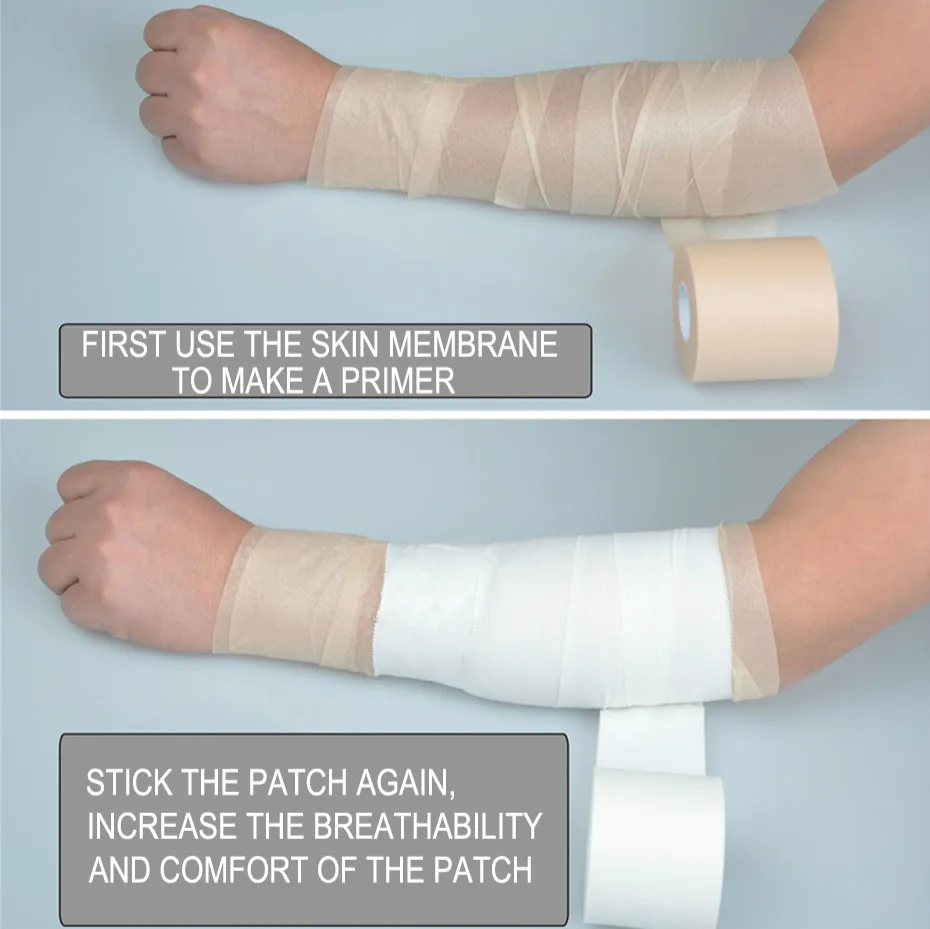 

Kinesiology Tape Elastic Cotton Roll Adhesive Athletic Tape Sport Injury Muscle Strain Protection First Aid Bandage Basketball