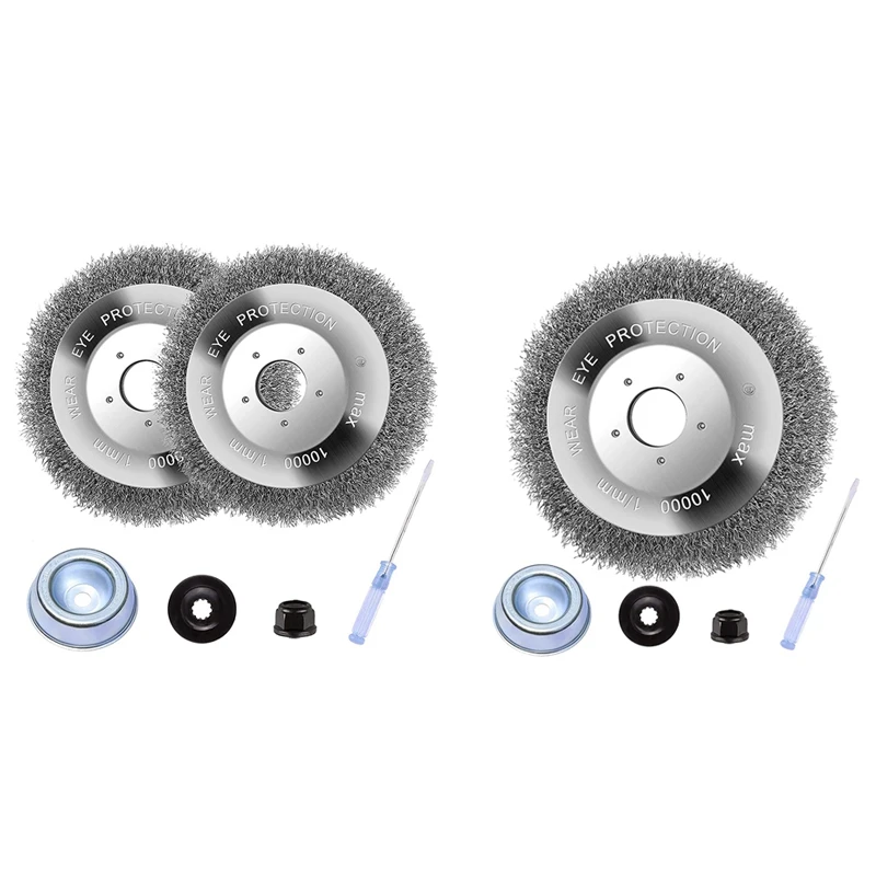 

Weed Brush Cutter 150 Mm X 25.4 Mm Wild Weed Brush For Brush Cutter With 4 Mounting Tools Brush Cutter