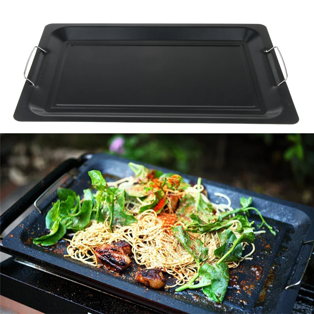 Антипригарная сковорода Сковорода гриль кухонная утварь плоская для барбекю на