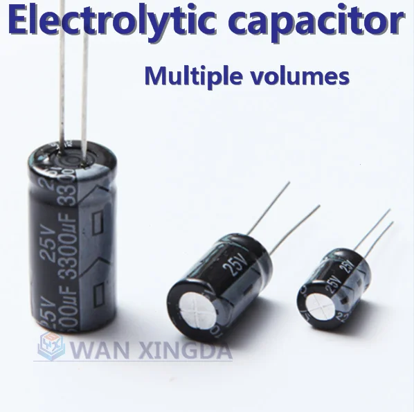 20PCS 10V 16V 25V 35V 50V 63V 100V 400V 450V Aluminum Electrolytic Capacitor 47UF 100UF 220UF 330UF 470UF 680UF 1000UF1500UF
