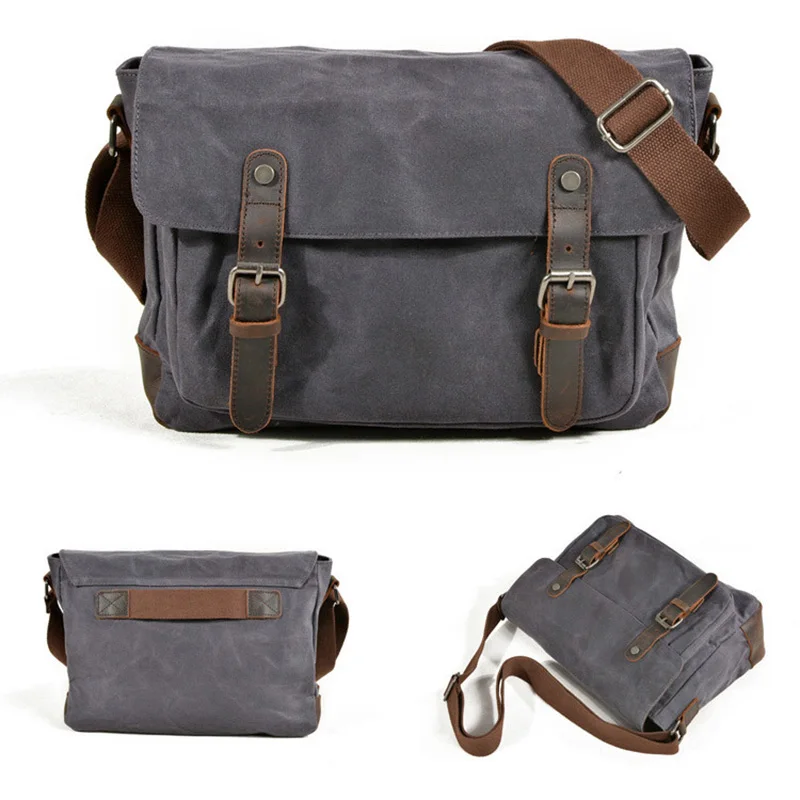 Холщовые сумки через плечо для камеры SLR Sling Bag мужчин водонепроницаемая
