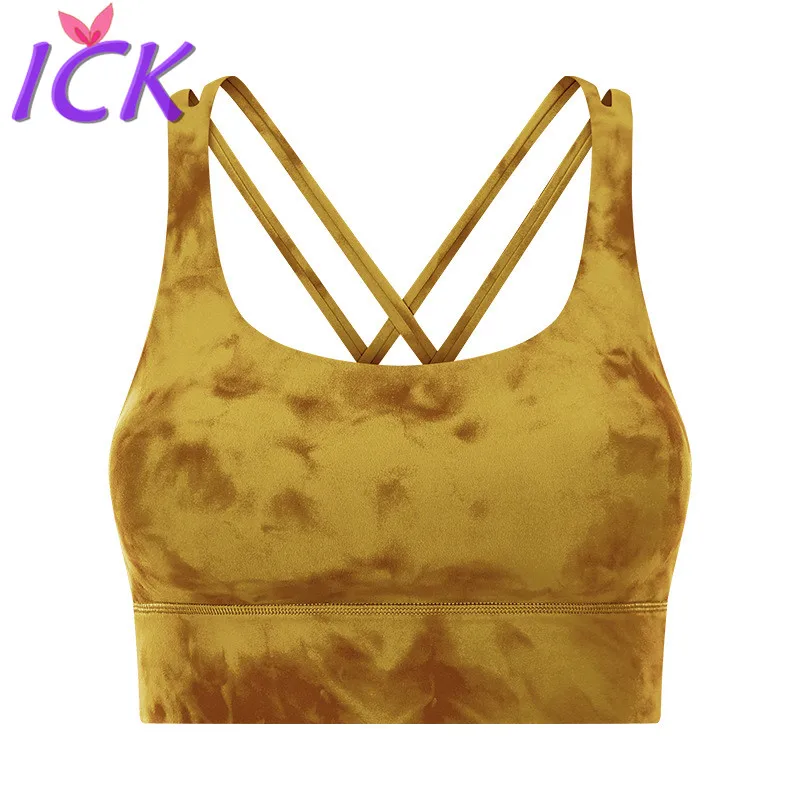 

Новинка 2021 бюстгальтер с перекрестной спинкой и ощущением вязкости, высокопрочный спортивный бюстгальтер с противоударным верхом для женщ...