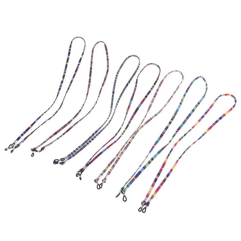 Солнцезащитные очки в этническом стиле хлопковый ремешок на шею для фиксации