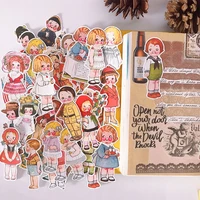vintage tomato doll costume change graffiti deco stickers for phone diary stationery journal scrapbook hand book album supplies