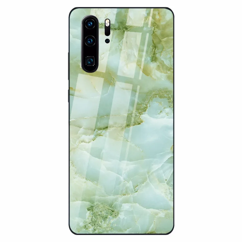 Цветной мраморный чехол для телефона huawei P30 P20 Lite Shookproof закаленное стекло чехол для mate 20 Lite Honor 9 10 Lite 8X MAX Nova 3