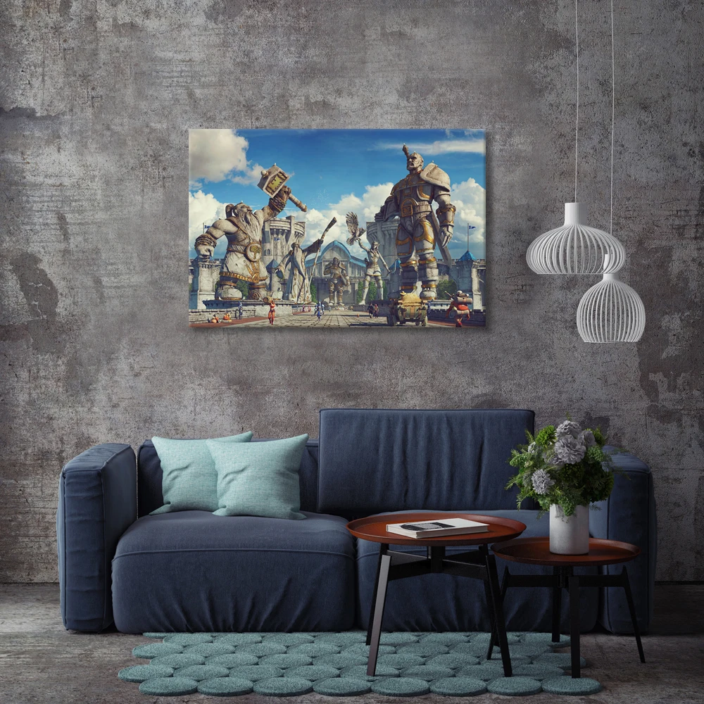 Картина на холсте Долина героев широкий Настенный декор для спальни без рамки