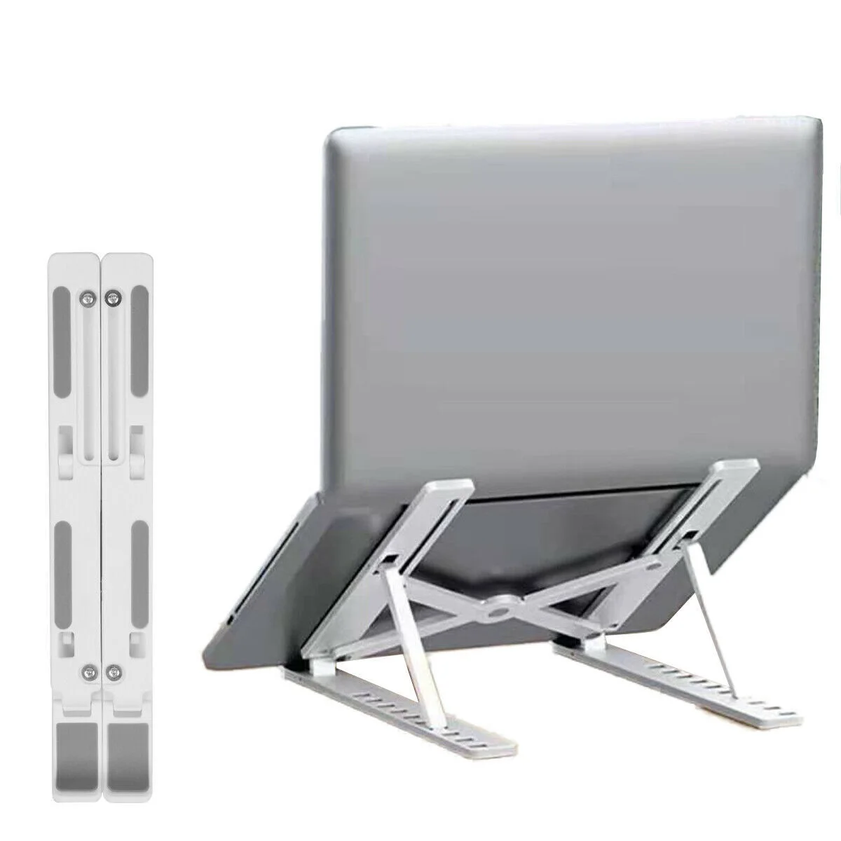 

Folding Portable Plastic Flat Stand Laptop Holder Adjustable Office Support UK