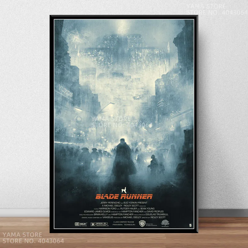 J033 лезвие бегущий Харрисон Форд классический научный фильм подарок настенный