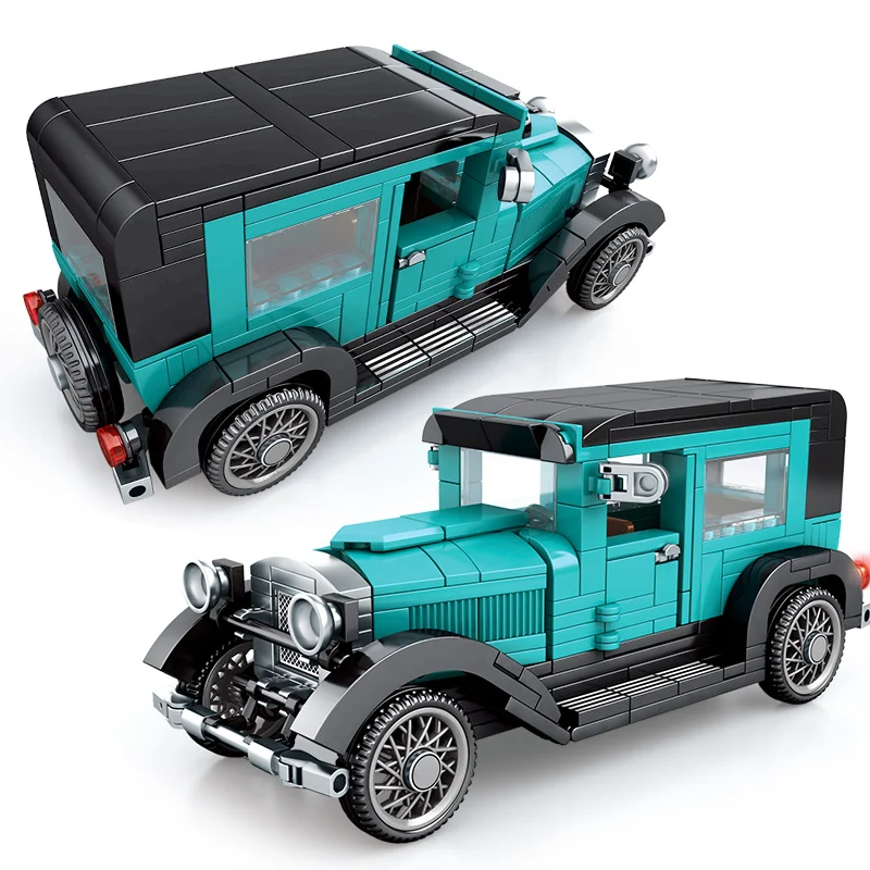 Блоки Sembo антикварные автомобили винтажная городская модель buliding наборы moc Speed