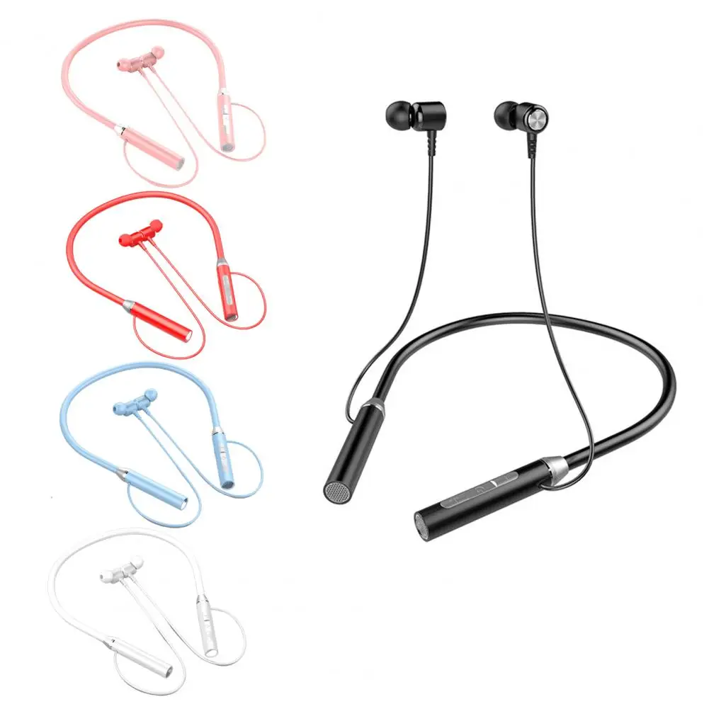 

Wireless Earphone Bluetooth 5.1 Stereo Magnetic Neckband TF Card HiFi Headphone Portable Lightweight for Android/for iPhone