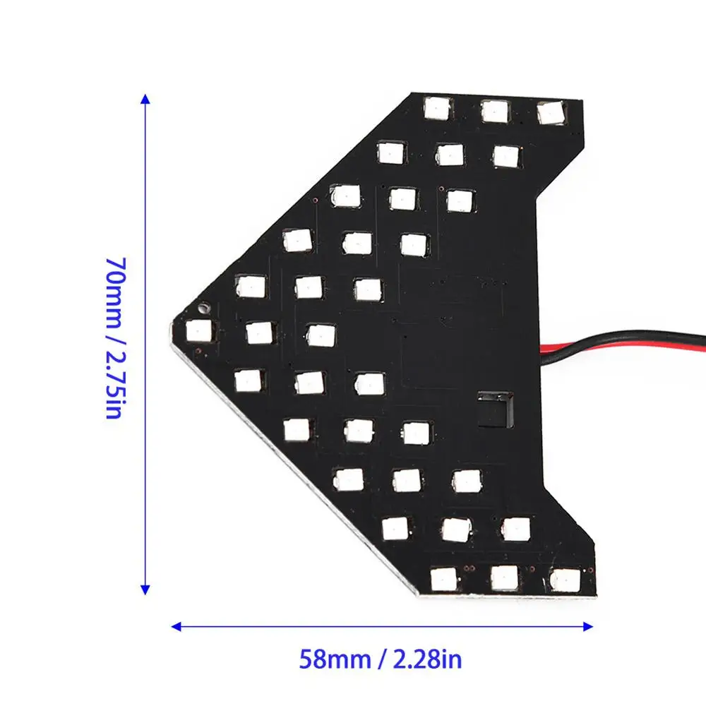 Светодиодный светильник для зеркала заднего вида 33 SMD светодиодный