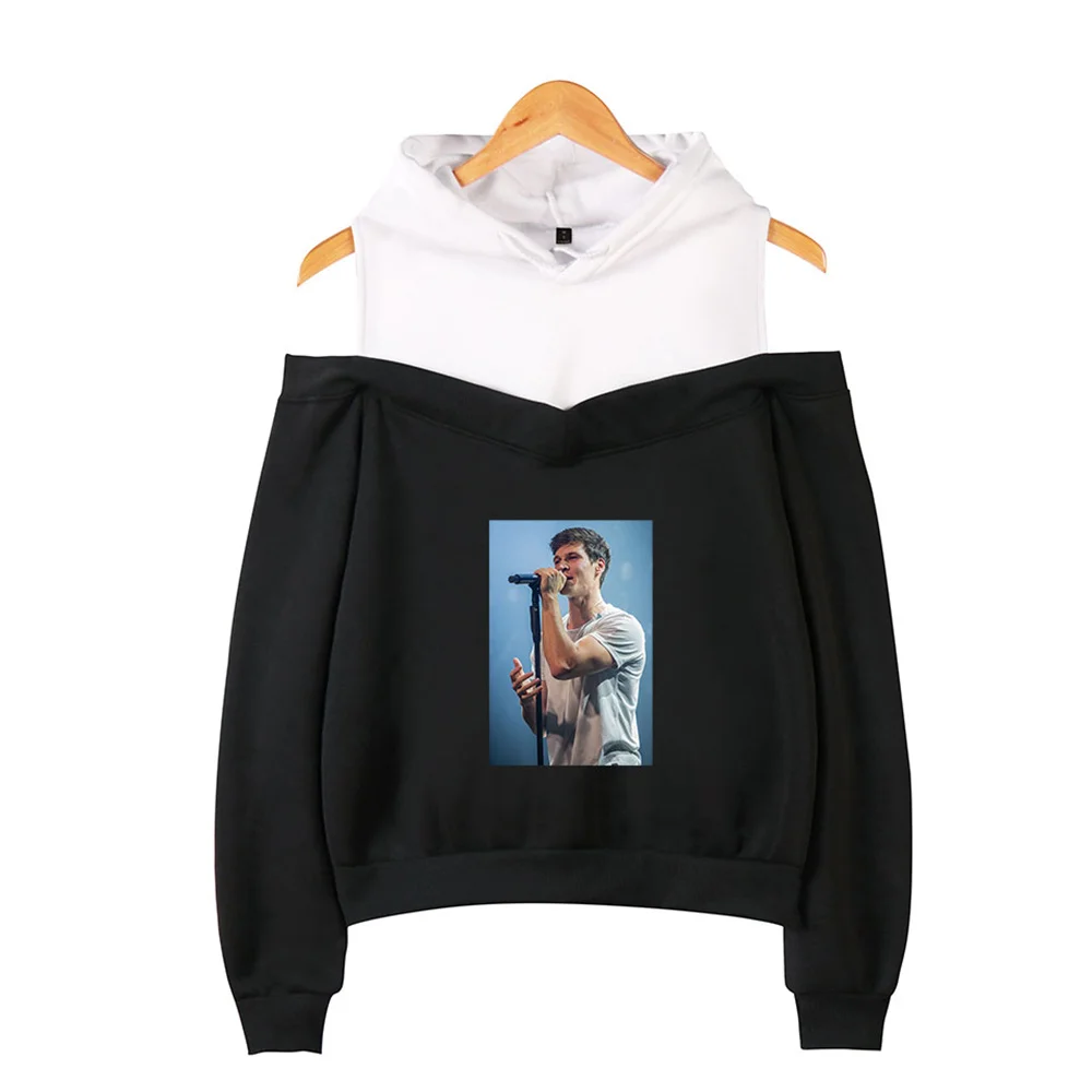 

WAWNI Wincent Weiss Off-Shoulder Hoodies Sweatshirts Women Girls Casual Pullover Sexy Fashion Hoodie Harajuku Sweatshirt New