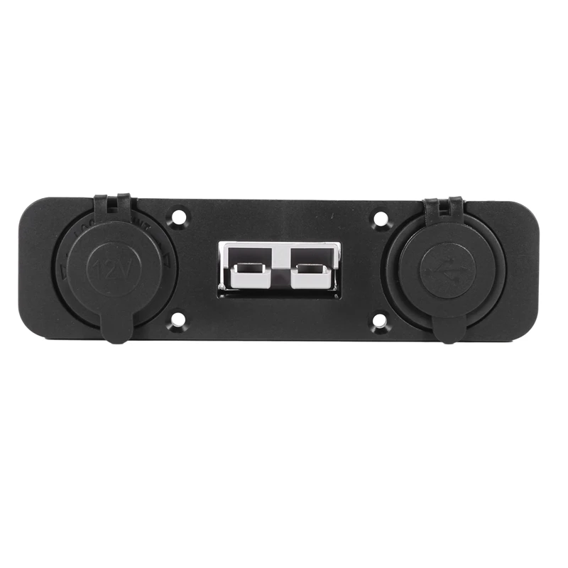 Flush Mount Anderson Plug Socket Double USB Charger Panel For Caravan Camper Boat Truck |