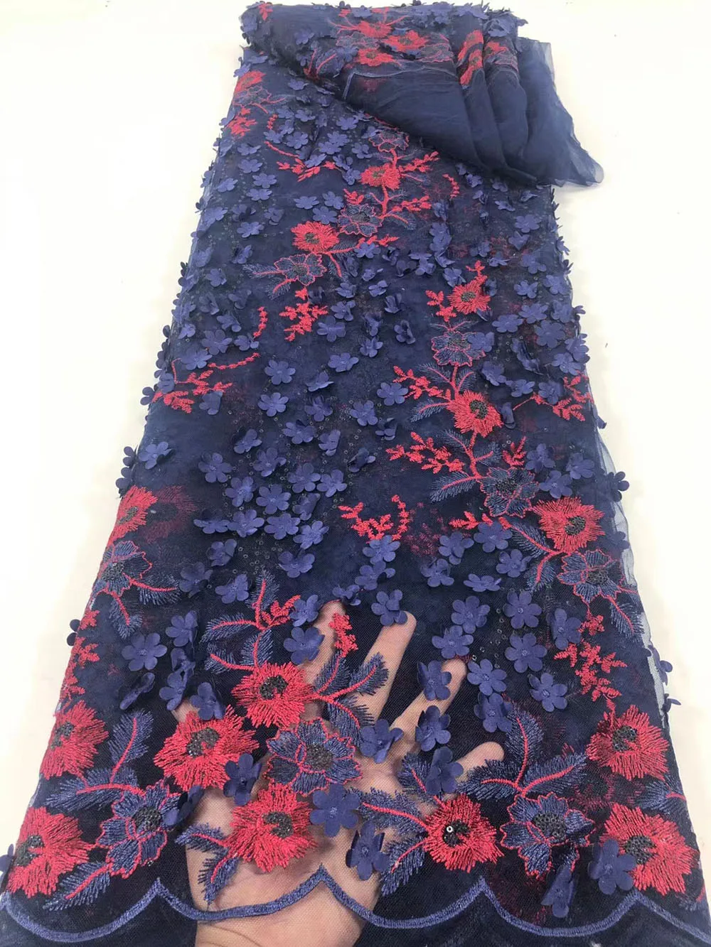 

2021 африканская сетчатая кружевная ткань, 3D аппликация, французский тюль, «сделай сам», дизайн вечерние вечернего платья, модная юбка, швейны...