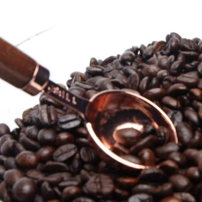 Мерные ложки-4 шт. мерные Детские Ложки с деревянной ручкой из нержавеющей стали