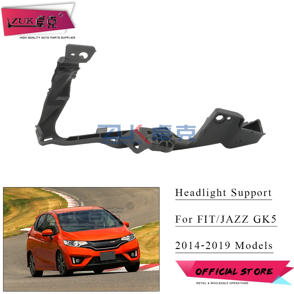 Кронштейн для фар ZUK держатель для HONDA Для FIT JAZZ GK5 Левая Правая головка световая прокладка