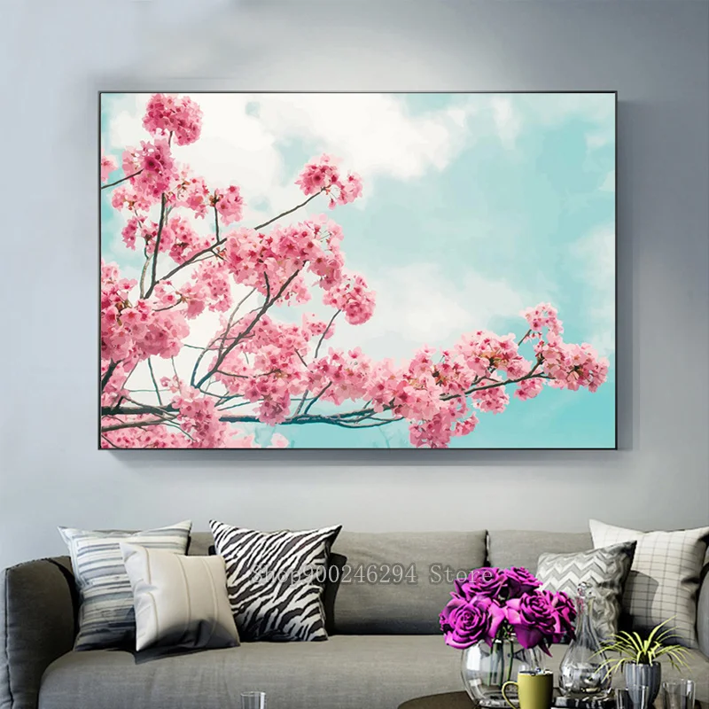 

5D DIY Diamond Painting Cherry blossoms Diamond Mosaic Cross stitch full Squareround diamond Rhinestone Home Decor Picture FF129