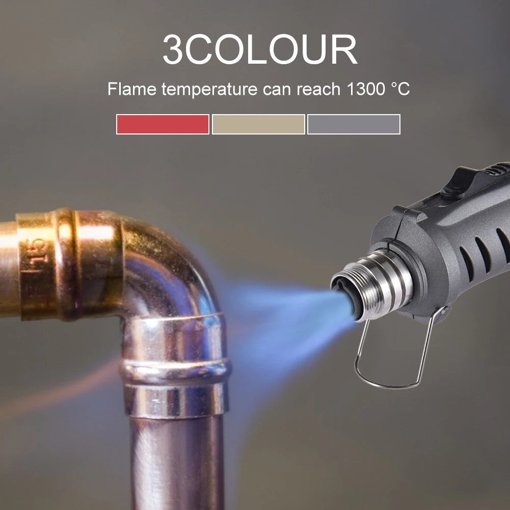 3 IN 1 Multifunctional Gas Soldering Iron Auto Adjustable Flame Butane Hot Air Gun Flamethrower for Jewelry Building Circuit | Инструменты