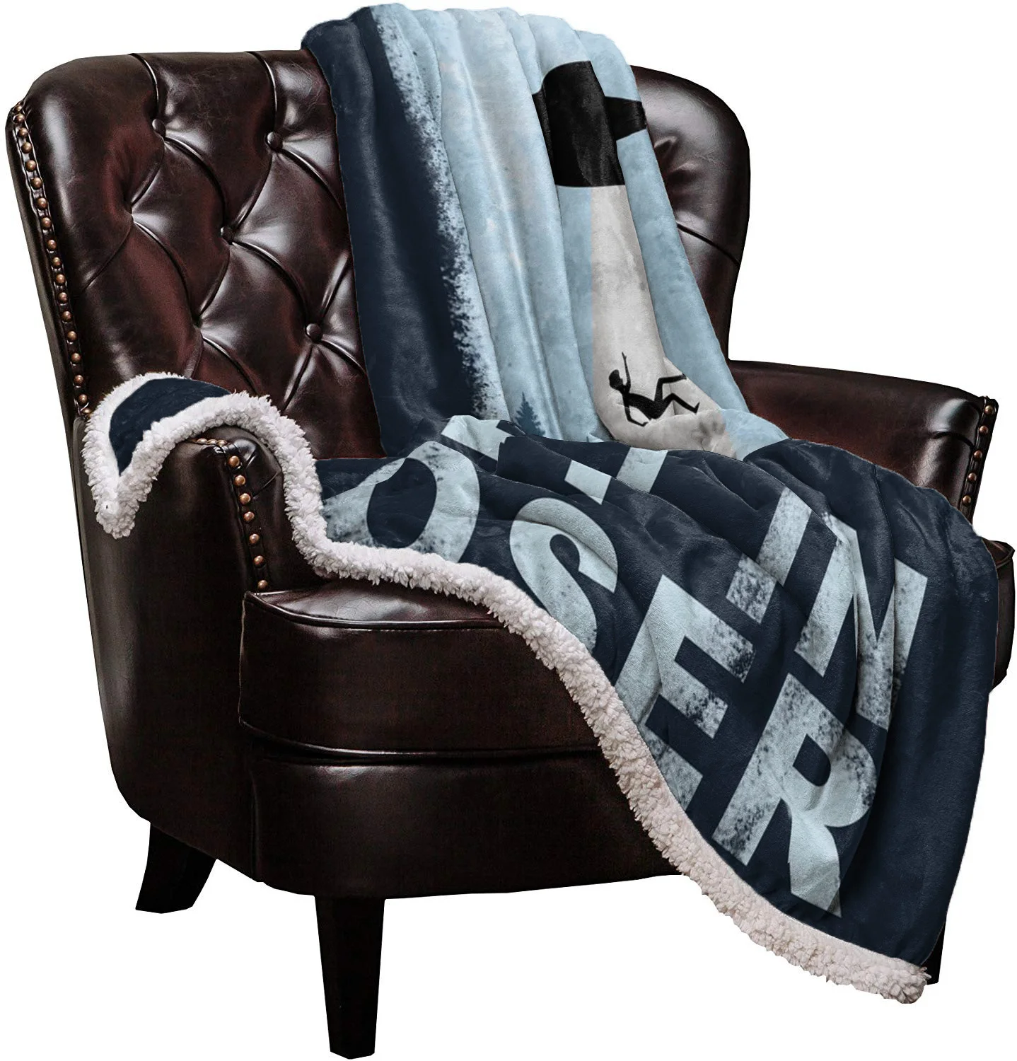 Двойной ягненок кашемировое одеяло диван зима супер теплое блюдце небо лес