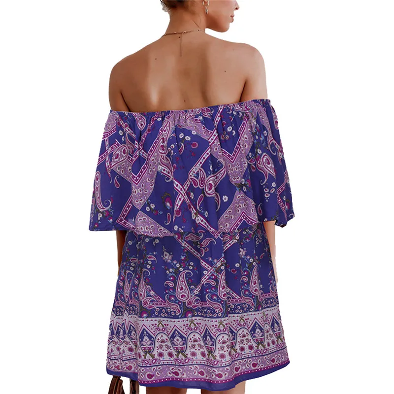 Сексуальное женское платье с открытыми плечами новое модное свободное