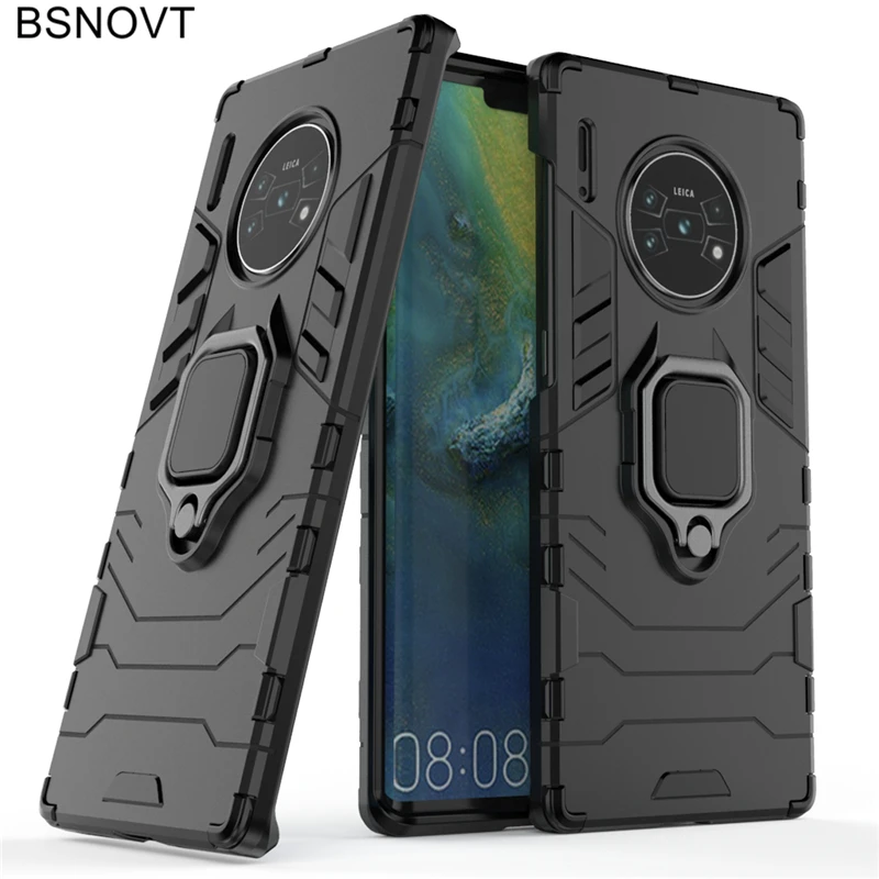 Чехол для Huawei Mate 30 Pro с магнитным кольцом пальца Жесткий из поликарбоната