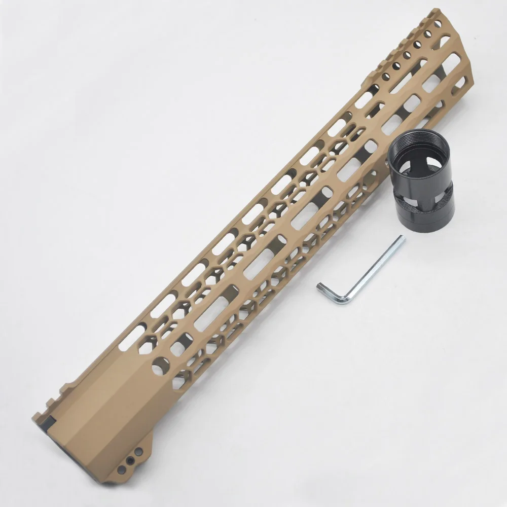 TriRock 13 5 дюйма M-lok Зажимная направляющая свободная плавающая система крепления