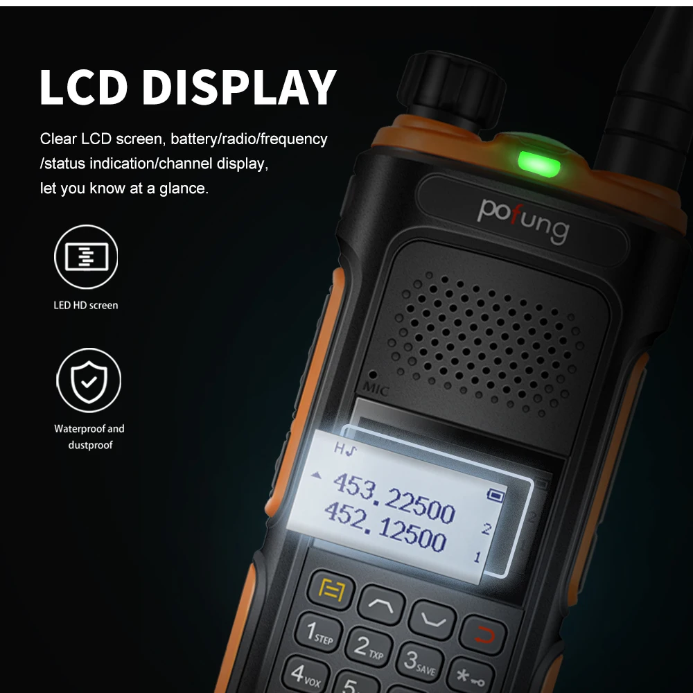 1/2pcs Baofeng Walkie Talkie Set BF-UV10 Portable VHF UHF 5W 128 Channels Built-in VOX 2 Way Ham CB Radio for Hotel Hunting New | Мобильные